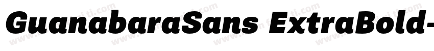 GuanabaraSans ExtraBold字体转换